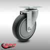 Service Caster 5 Inch SS Thermoplastic Rubber Wheel Swivel Top Plate Caster SCC-SS20S514-TPRB